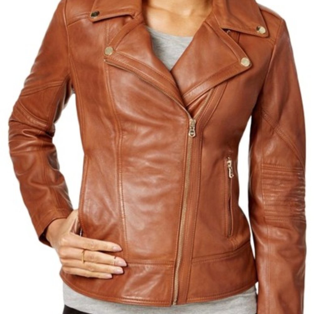 NWT Guess women leather Jacket, M - Picture 3 of 12